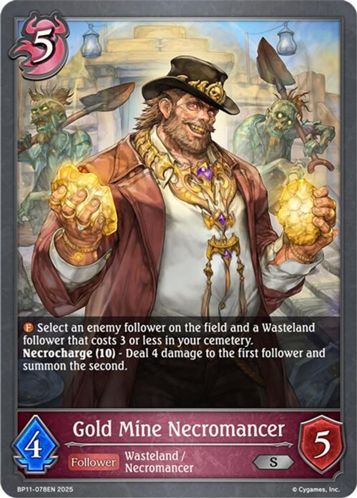 Gold Mine Necromancer, Standard, front