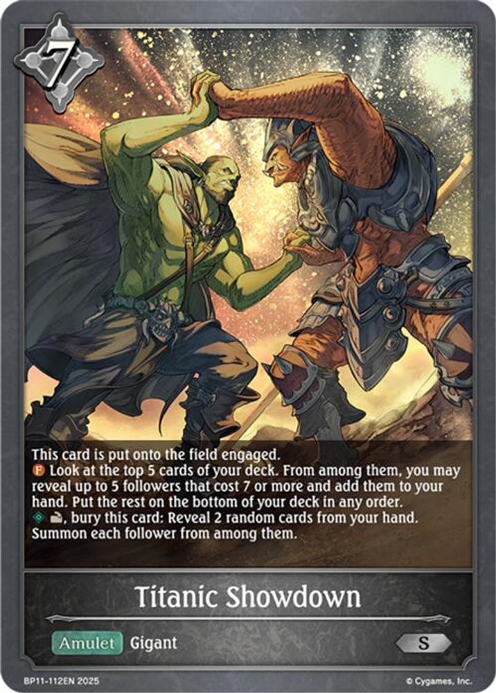 Titanic Showdown, Standard, front