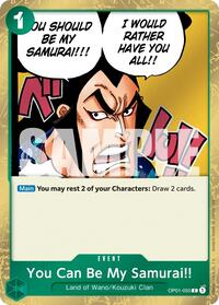 You Can Be My Samurai!! (Pirate Foil)