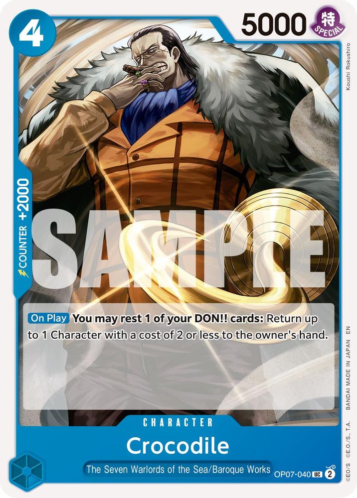 Crocodile - OP07-040 (Reprint)
