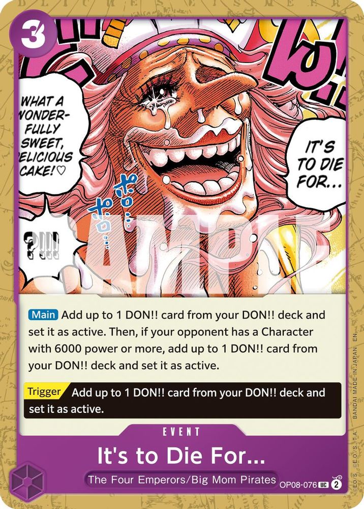 It's to Die For (Reprint)