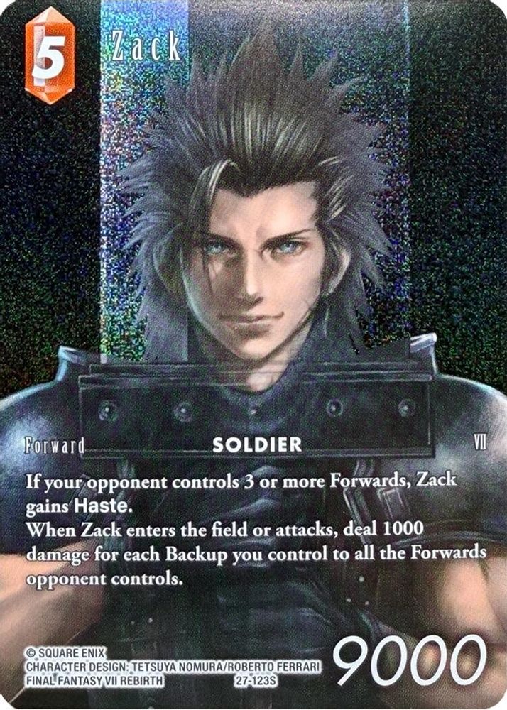 Zack (Full Art), Foil, front