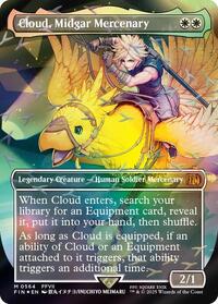Cloud, Midgar Mercenary (Borderless) (Chocobo Track Foil), FINAL FANTASY