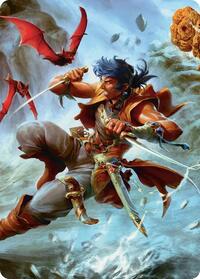 The Destined Thief Scene Art Card, Art Series: FINAL FANTASY