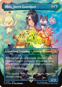 Lulu, Stern Guardian (Borderless) (Chocobo Track Foil), Commander: FINAL FANTASY