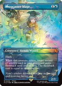 Snapcaster Mage (Borderless) (Chocobo Track Foil), Commander: FINAL FANTASY