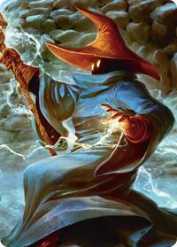 The Destined Black Mage Scene Art Card, Art Series: FINAL FANTASY