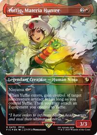 Yuffie, Materia Hunter (Borderless) (Chocobo Track Foil), Commander: FINAL FANTASY