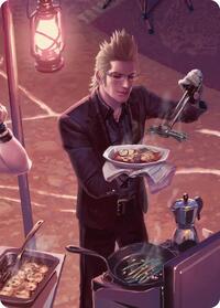 Campsite Cuisine Scene Art Card, Art Series: FINAL FANTASY