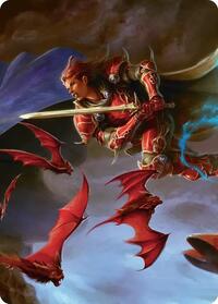 The Destined Warrior Scene Art Card, Art Series: FINAL FANTASY