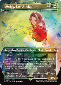 Aerith, Last Ancient (Borderless) (Chocobo Track Foil), Commander: FINAL FANTASY