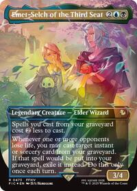 Emet-Selch of the Third Seat (Borderless) (Chocobo Track Foil), Commander: FINAL FANTASY