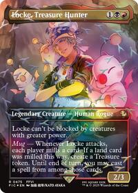 Locke, Treasure Hunter (Borderless) (Chocobo Track Foil), Commander: FINAL FANTASY
