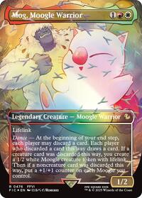 Mog, Moogle Warrior (Borderless) (Chocobo Track Foil), Commander: FINAL FANTASY