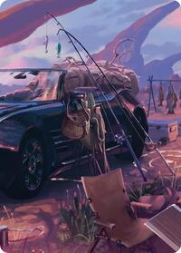Fishing Gear Scene Art Card, Art Series: FINAL FANTASY