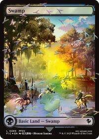 Swamp (Chocobo Track Foil), Commander: FINAL FANTASY
