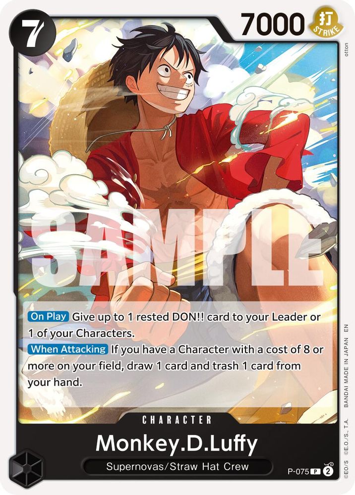 Monkey.D.Luffy - P-075 (Pirate Foil)
