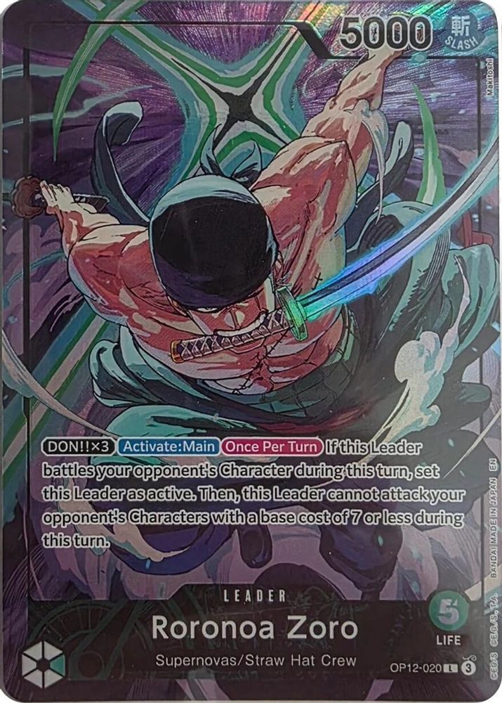 Roronoa Zoro - OP12-020 (Official Playmat Limited Edition Vol.4)