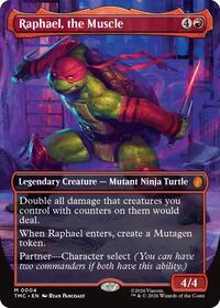 Raphael, the Muscle (0004) (Borderless), Commander: Teenage Mutant Ninja Turtles