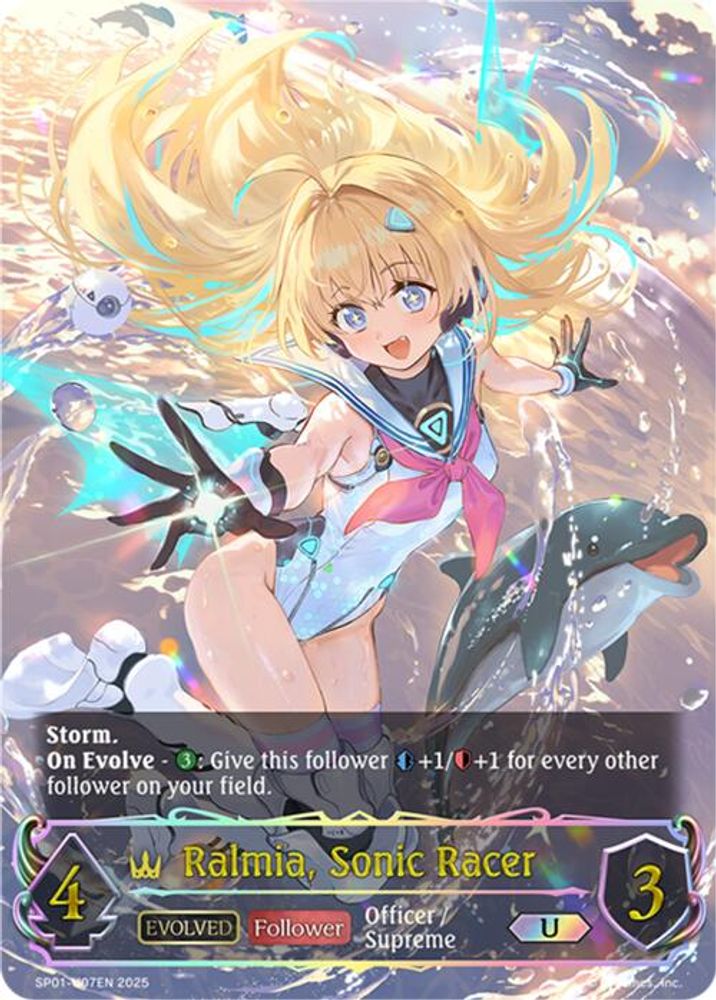 Ralmia, Sonic Racer (Evolved) (U), Standard, front