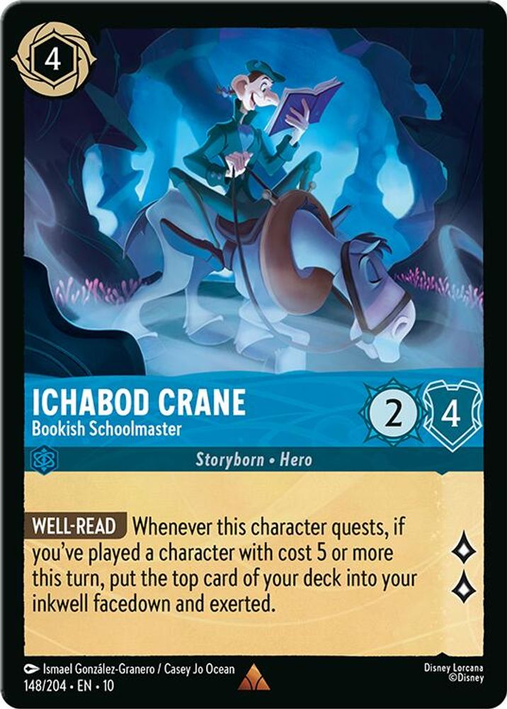 Ichabod Crane - Bookish Schoolmaster