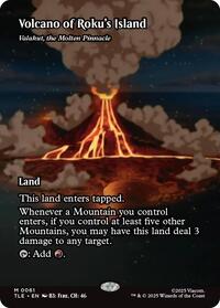 Volcano of Roku's Island - Valakut, the Molten Pinnacle (Borderless), Avatar: The Last Airbender: Eternal-Legal