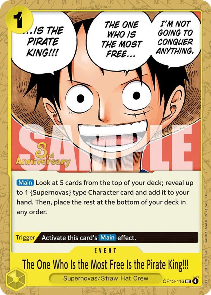 The One Who Is the Most Free Is the Pirate King!!!