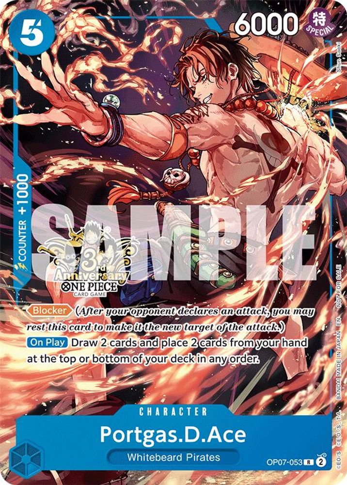 Portgas.D.Ace - OP07-053 (3rd Anniversary Tournament 3 Brothers Pack)