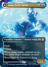 Aang, Swift Savior (0298) (Borderless), Avatar: The Last Airbender