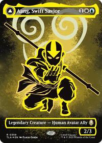 Aang, Swift Savior (Borderless) (Neon Ink Foil), Avatar: The Last Airbender