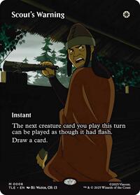 Scout's Warning (Borderless), Avatar: The Last Airbender: Eternal-Legal
