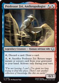 Professor Zei, Anthropologist, Avatar: The Last Airbender