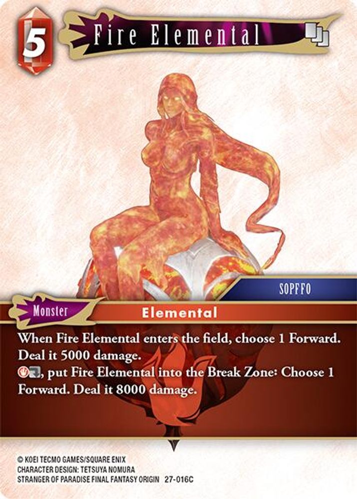 Fire Elemental, Standard, front