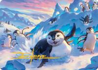 Otter-Penguin Art Card (Gold-Stamped Signature), Art Series: Avatar: The Last Airbender
