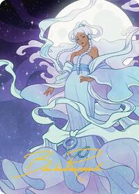 Yue, the Moon Spirit 2 Art Card (Gold-Stamped Signature), Art Series: Avatar: The Last Airbender