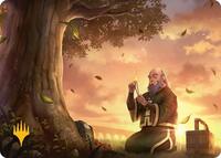 Bastion of Remembrance Art Card (Gold-Stamped Planeswalker Symbol), Art Series: Avatar: The Last Airbender