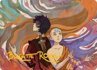 Fated Firepower Art Card (Gold-Stamped Signature), Art Series: Avatar: The Last Airbender