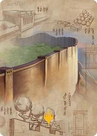 The Walls of Ba Sing Se Art Card (Gold-Stamped Planeswalker Symbol), Art Series: Avatar: The Last Airbender