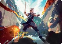 Sokka, Tenacious Tactician Art Card (Gold-Stamped Signature), Art Series: Avatar: The Last Airbender
