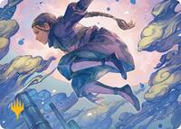 Katara, Seeking Revenge Art Card (Gold-Stamped Planeswalker Symbol), Art Series: Avatar: The Last Airbender