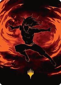Ozai, the Phoenix King Art Card (Gold-Stamped Planeswalker Symbol), Art Series: Avatar: The Last Airbender