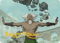 Bumi, Unleashed Art Card (Gold-Stamped Signature), Art Series: Avatar: The Last Airbender