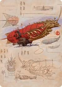 Phoenix Fleet Airship Art Card, Art Series: Avatar: The Last Airbender
