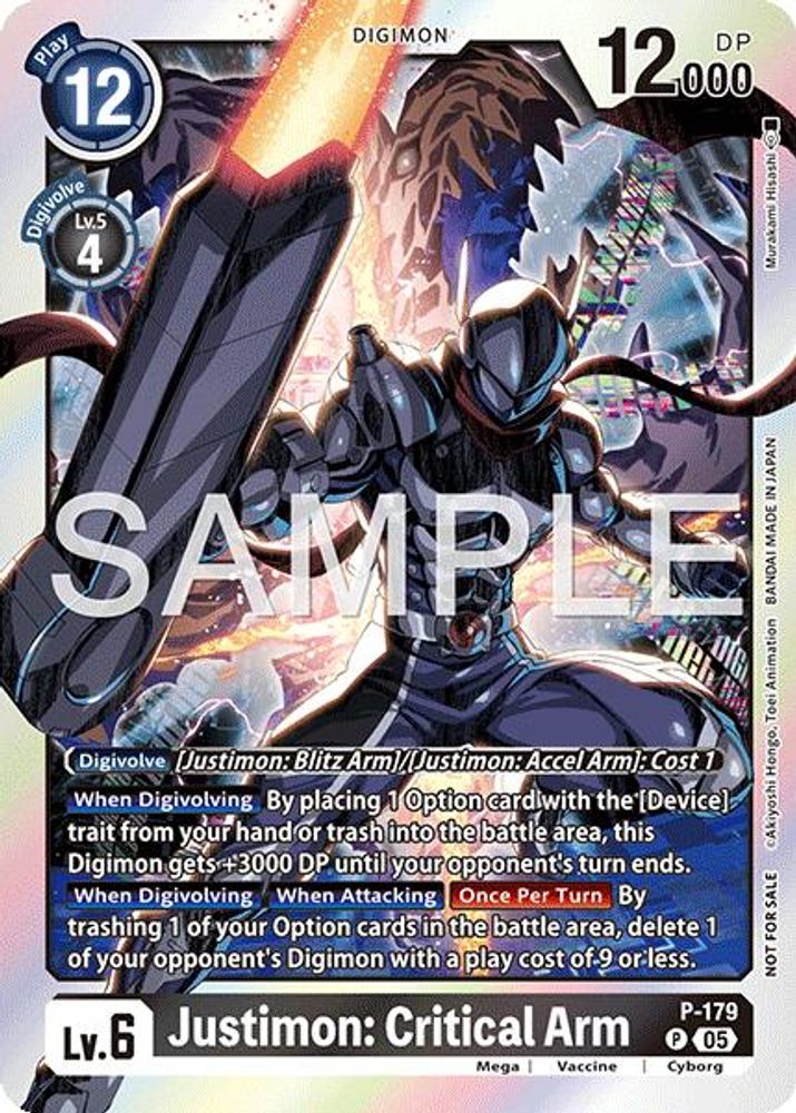 Justimon: Critical Arm (Event Pack 8), Foil, front