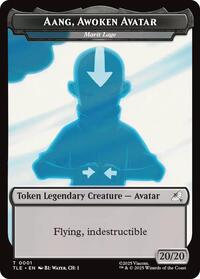 Aang, Awoken Avatar - Marit Lage // Treasure Double-Sided Token, Avatar: The Last Airbender: Eternal-Legal