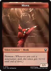Monk // Food (0021) Double-Sided Token, Avatar: The Last Airbender