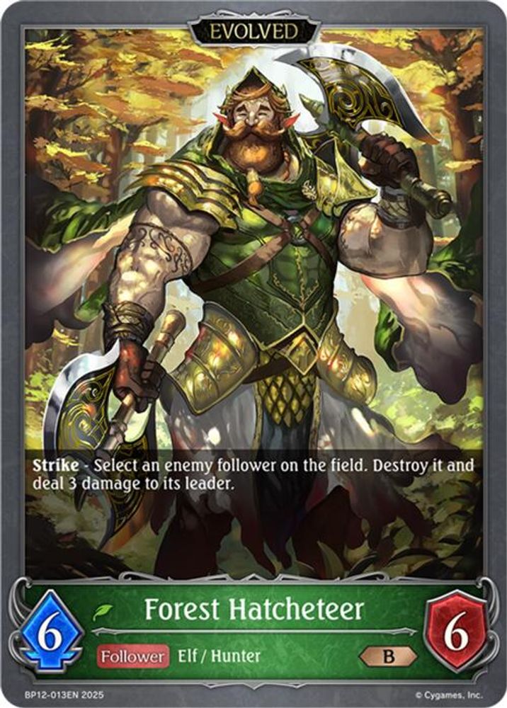 Forest Hatcheteer (Evolved), Standard, front