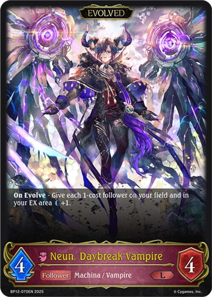 Neun, Daybreak Vampire (Evolved), Standard, front