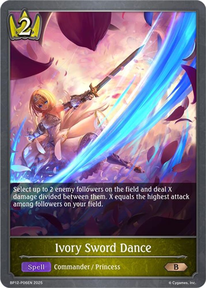 Ivory Sword Dance - P06 (Foil), Standard, front