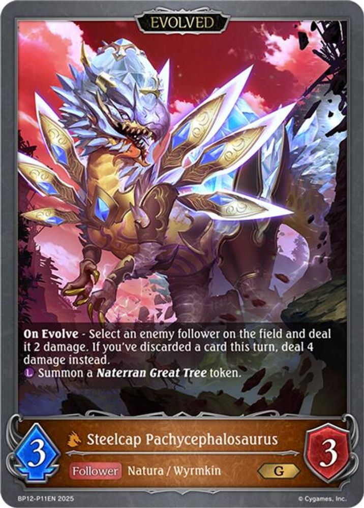 Steelcap Pachycephalosaurus (Evolved) - P11 (Foil), Standard, front